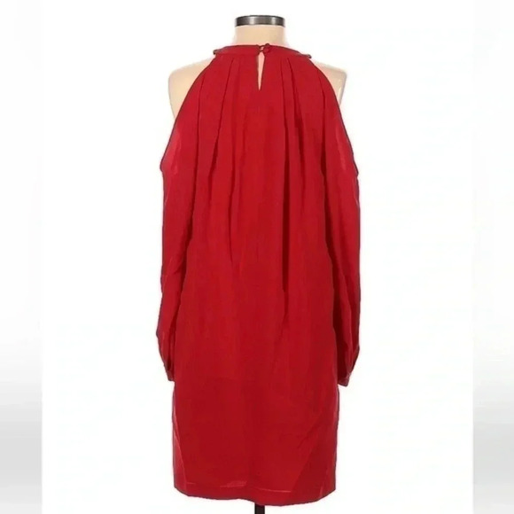 BCBGMAXAZRIA Josephine Red Open Cold Shoulder Cocktail Dress Size XXS - Picture 2 of 2